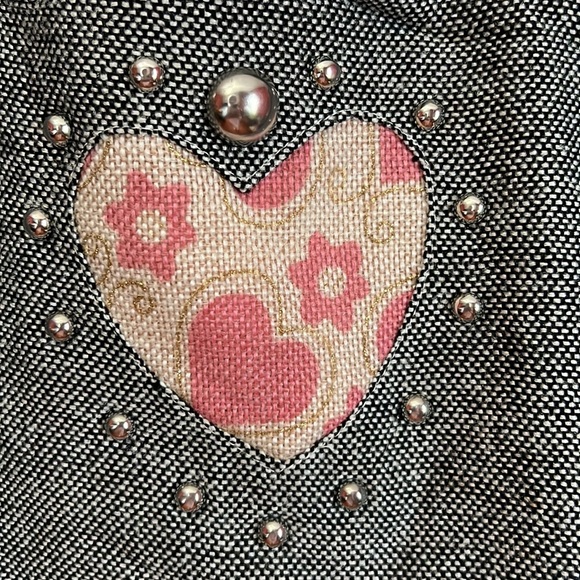 Womens Shoulder Bag Medium Wooden Beads Grey Pink Zipper Pockets ❤️ Front NWOT - Picture 2 of 12